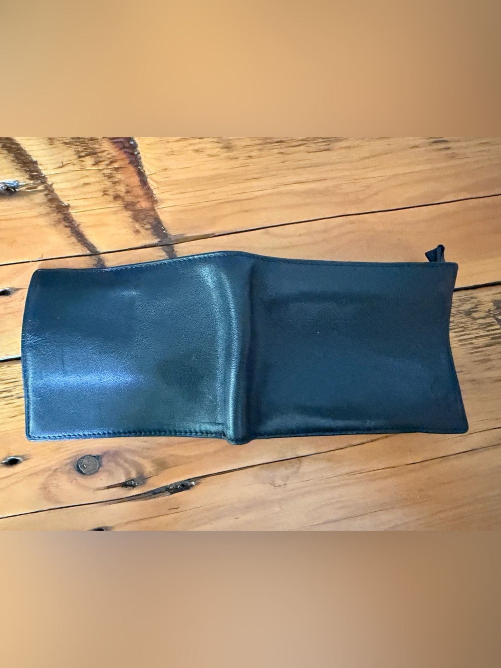 Polo by Ralph Lauren Black Leather Bi-Fold Wallet circa 1999 or 2000, Unused - Picture 13 of 13